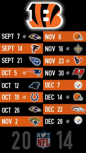 Cincinnati Bengals Schedule