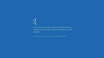 Blue Screen Of Death Background Wallpaper