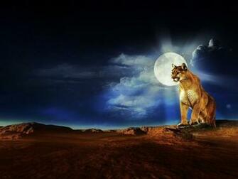 Abstract Cougar Wallpaper