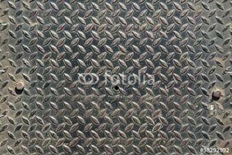 Background Of Metal Diamond Plate In Silver Color Fotos De Archivo