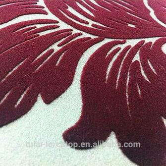 Velvet Flock Wallpaper Flocking Wallcovering 3d