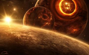 Sci Fi Collision HD Wallpaper By Qauz