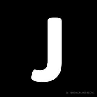 Letter Black Background J