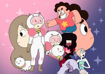 Bee Puppycat And The Crystal Gems By Nerdsman567
