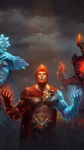 Frostfire Smite Video Game Wallpaper Papel De Parede