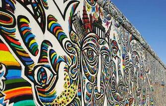 Wallpaper Pattern Paint Figure Germany Berlin The Wall