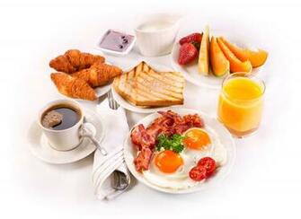 Image Fried Egg Juice Coffee Croissant Bread Highball