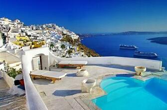 Wallpaper Nature Landscape Sea Houses Greece Santorini