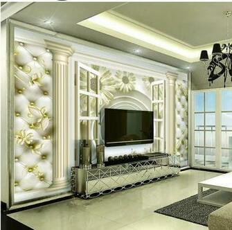 Custom Retail 3d Jewelry Arch Soft Bag Indoor Tv Background Wall