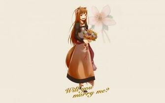 Bride Holo Spice And Wolf Wallpaper