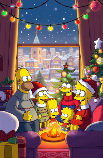 Simpsons Christmas Wallpaper