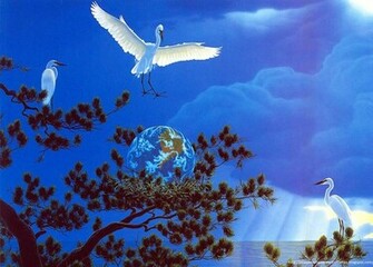 Storks Wallpaper