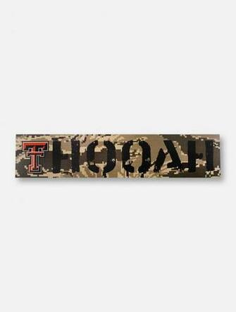 Texas Tech Red Raiders Double T Oorah On Marine Digi Camo Wall Decor
