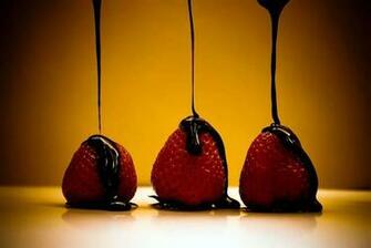 Fruits Chocolate Wallpaper