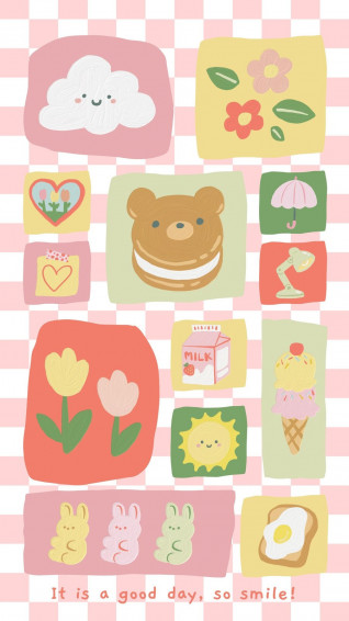 And Customizable Kawaii Wallpaper Templates