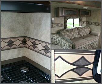 Vintage Dutch Girl Travel Trailer Makover Part Wallpaper Removal