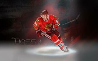 Desktop Wallpaper Featuring Chicago Blackhawks Forward Marian Hossa