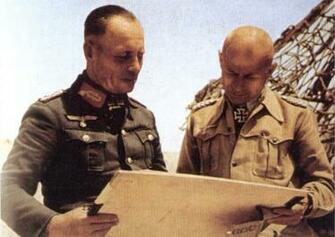 Field Marshal Erwin Rommel Studying The Military Situation