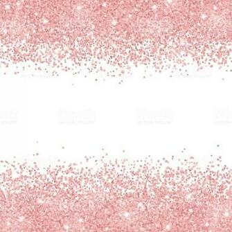 Rose Gold Glitter Scattered On White Background Vector Stock