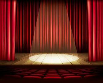 Theater Stage Background Clip Art Library