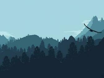 Minimalist Wallpaper Forest Beautiful Desktop