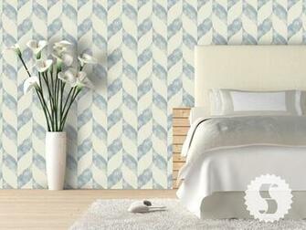 Swag Paper Distressed Chevron Peel And Stick Wallcovering