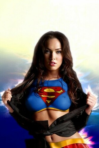 Megan Fox Superman iPhone Ipod Touch Android Wallpaper