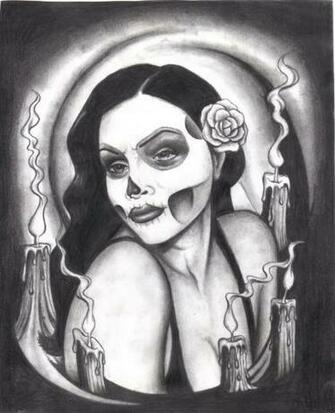 Skull Lady Gangsta By Greenday75