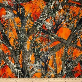 Orange Camouflage Wallpaper Timber Outdoors