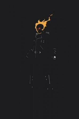 Ghost Rider Illustration iPhone Wallpaper