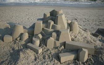 Geometric Sand Castle Three Wallpaper