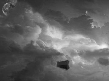 Black And White Scenic Landscape Wallpaper