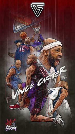 Vince Carter Forever Illustration I Love My Hoops Nba W