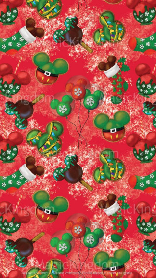 Disney Christmas Digital Paper Magic Kingdom