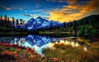 Lake Reflections High Quality And Resolution Wallpaper