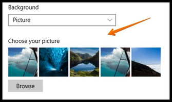 Windows Choose Lock Screen Background