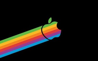 Totally Rad Retro Apple Wallpaper