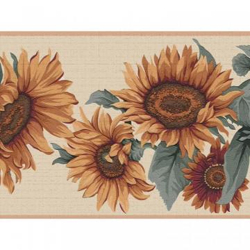 Dundee Deco Falkirk Dandy Ii Orange Green Sunflower Bunches Floral