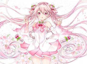 HD Wallpaper Anime Vocaloid Hatsune Miku Sakura Looking