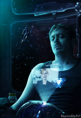 Avengers Endgame Tony Starkironman Art By