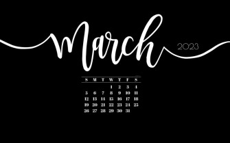 March Desktop Wallpaper Cute Calendar
