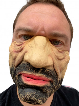 Funny Old Man Scary Mask Picture Wallpaper