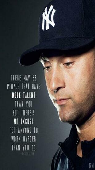 Derek Jeter Hardwork Quotes