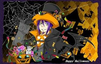 Wallpaper Anime Blue Exorcist Mephisto Halloween Spider Webs