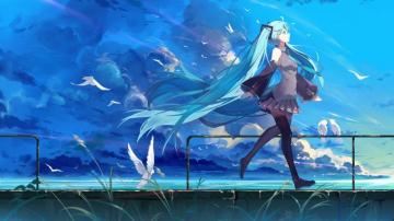 Hatsune Miku Anime Girl 4k Wallpaper