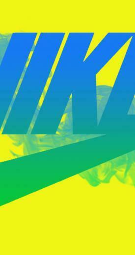 Sport Time Nike Logo On A Yellow Wall