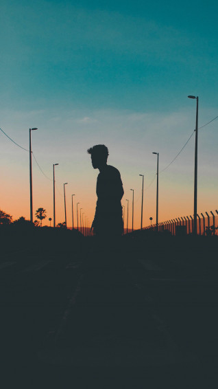 Aesthetic Profile Picture Boy Shadow Wallpaper