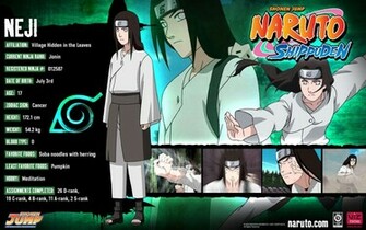 The Naruto Anime Wallpaper Titled Neji Bio