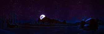 Sky Moon Night Star Video Game The Long Dark HD Wallpaper
