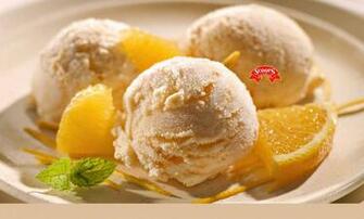Orange Ice Cream HD Desktop Wallpaper